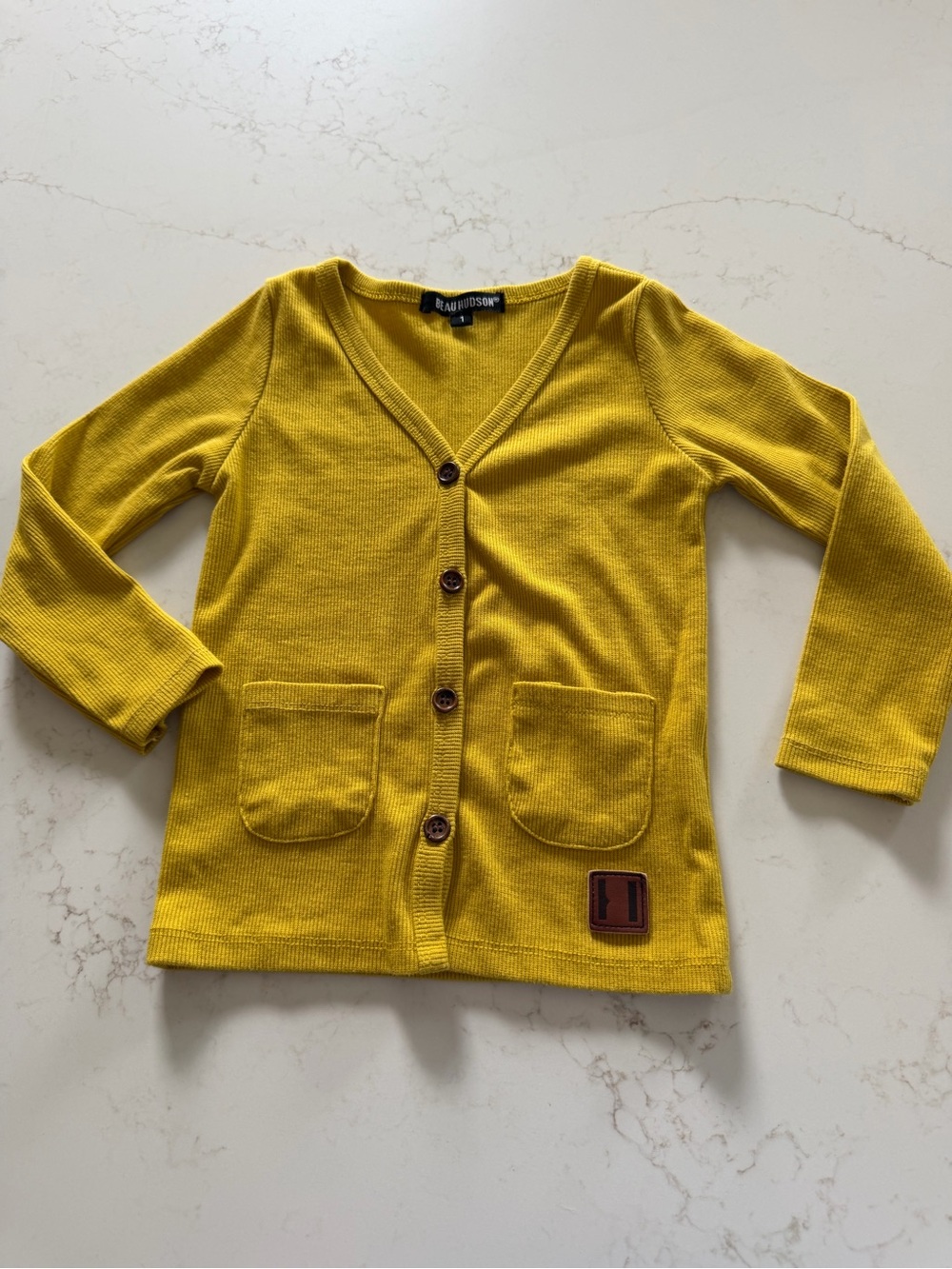 Beau Hudson Mustard Yellow Cardigan